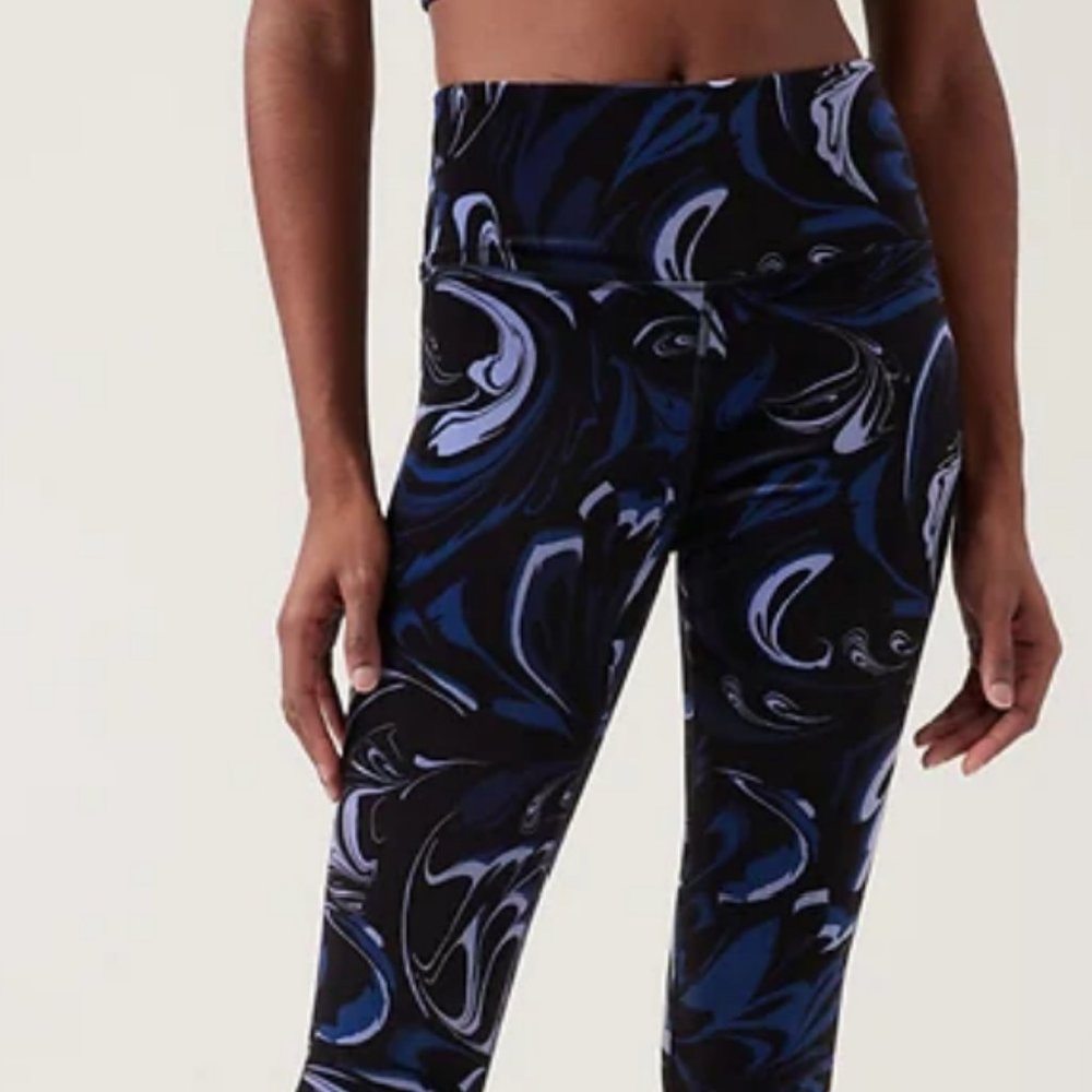 Athleta Elation Velvet Legings / Tights Size:L brand NWT